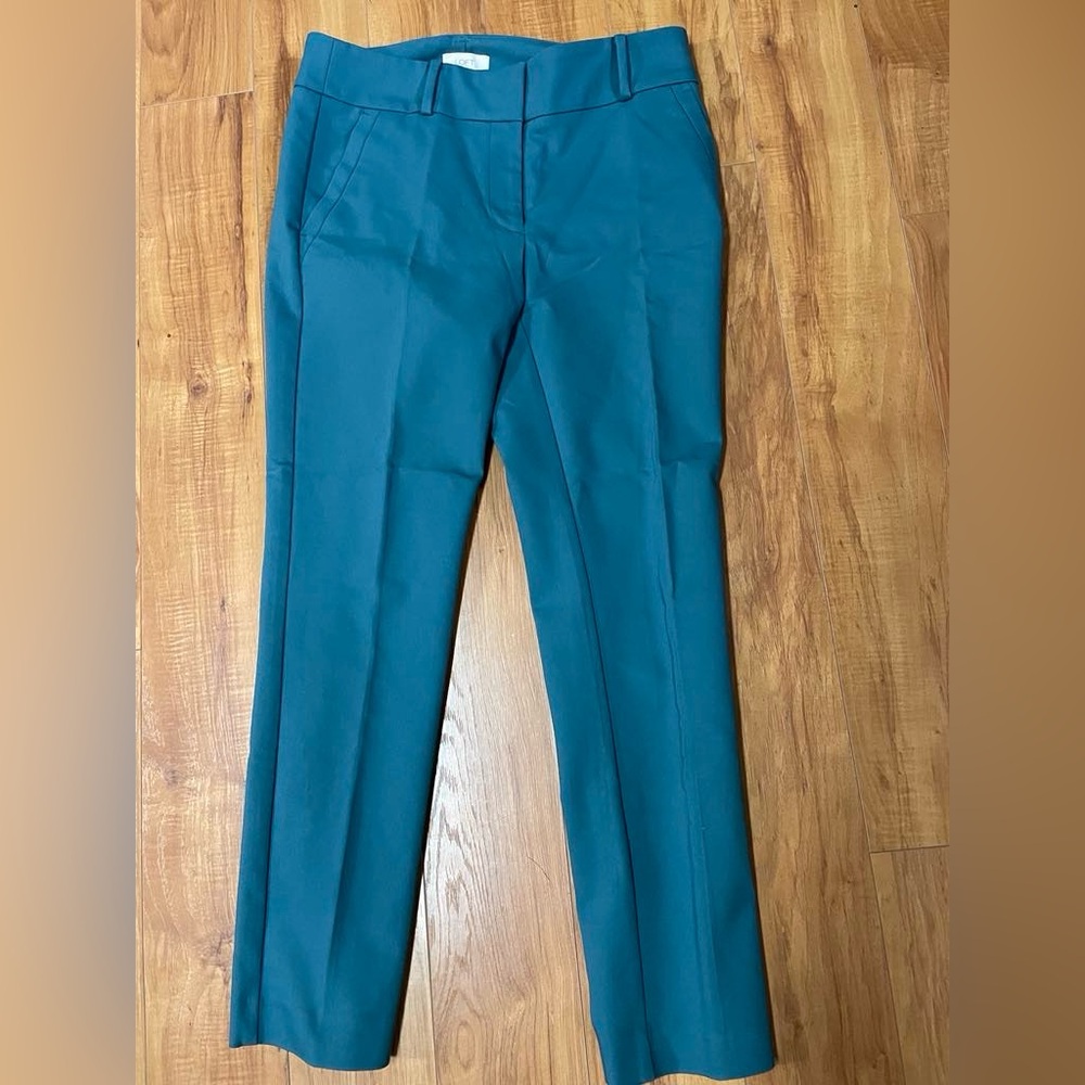 LOFT stretch pants size 6, beautiful teal color!